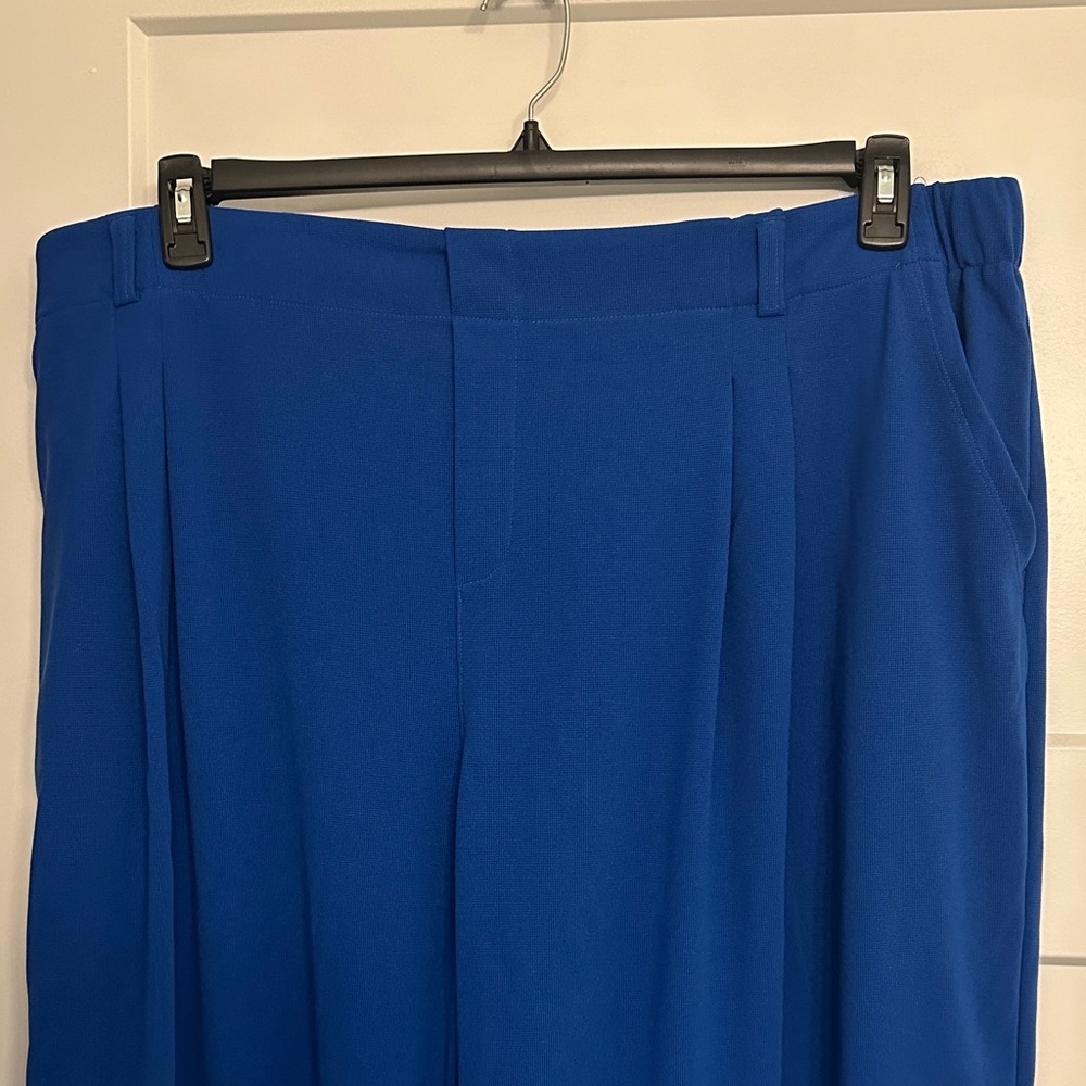 HALARA Blue Textured Pants